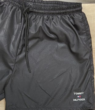 Erkek Büyük Beden Deniz Şortu Tommy  26605 SIYAH