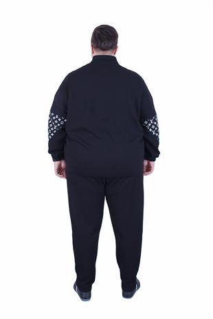 Büyük Beden Erkek Eşofman Takım LV.TK25603 SIYAH