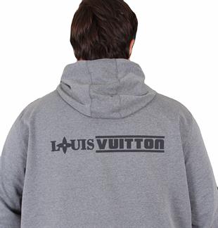 Erkek  Büyük Beden Eşofman Takım LVttn TK25601 ANTRASİT MELANJ