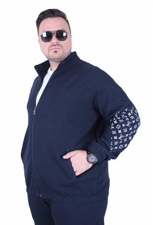 Büyük Beden Erkek Eşofman Takım LV.TK25603 LACIVERT