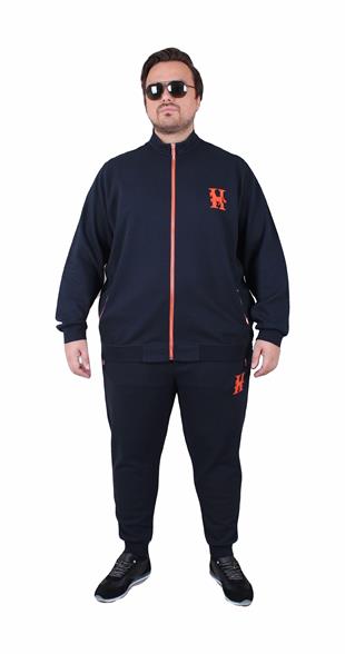 Erkek Büyük Beden Eşofman Takım HRMS TK25600 LACIVERT