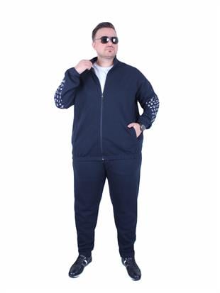 Büyük Beden Erkek Eşofman Takım LV.TK25603 LACIVERT