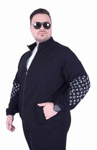 Büyük Beden Erkek Eşofman Takım LV.TK25603 SIYAH