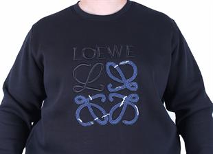 Erkek Büyük Beden 3 İplik Eşofman Takım Loewe TK25607 SIYAH