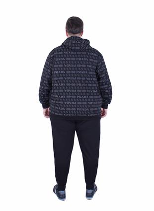 Erkek Büyük Beden 2 İplik Likralı Eşofman Takım PRD.TK25606 SIYAH