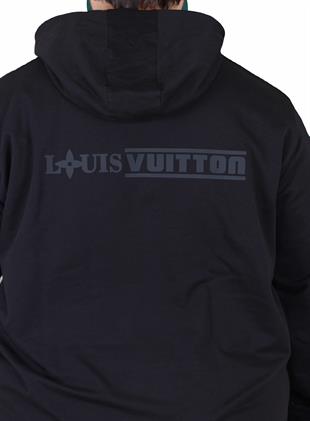 Erkek  Büyük Beden Eşofman Takım LVttn TK25601 SIYAH