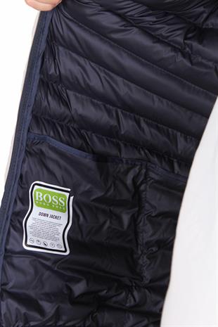 Erkek Büyük Beden Kapuşonlu Mont Bss 24825 LACIVERT