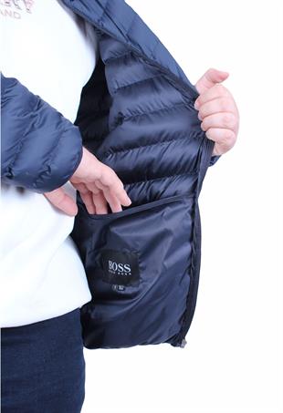 Erkek Büyük Beden Kapuşonlu Mont Bss 2501 LACIVERT