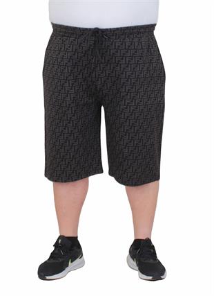 Erkek Büyük Beden FND Şort 24642 SIYAH