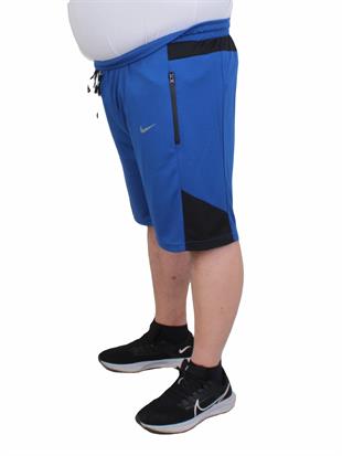 Erkek Büyük Beden Likralı Şort Damla Desen Dri Fit Nk 24639 SAKS