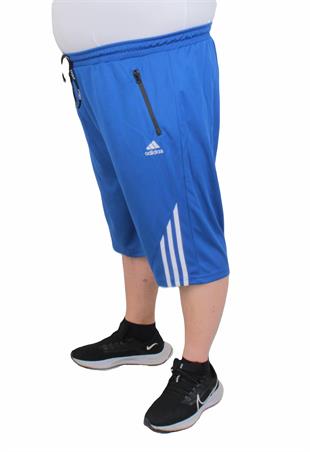 Erkek Büyük Beden Likralı Şort Damla Desen 24637 SAKS