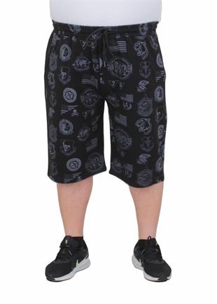 Erkek Büyük Beden PHL. PLN.Şort 24643 SIYAH