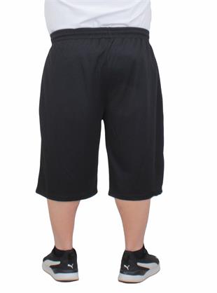 Erkek Büyük Beden Likralı Şort PM 24640 SIYAH