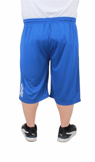 Erkek Büyük Beden Likralı Şort Damla Desen 24636 SAKS