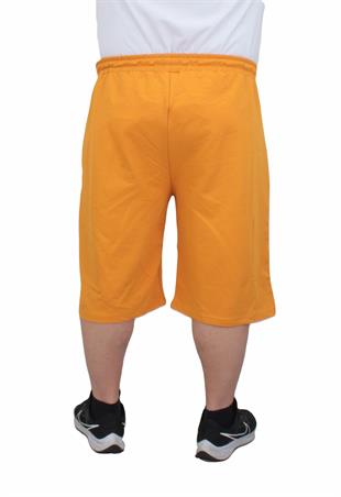 Büyük Beden Erkek Penye Şort UAR 24627 HARDAL
