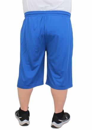 Erkek Büyük Beden Likralı Şort Damla Desen 24637 SAKS