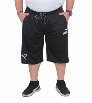 Erkek Büyük Beden Likralı Şort PM 24640 SIYAH