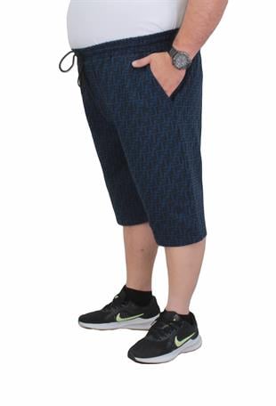 Erkek Büyük Beden FND Şort 24642 Marin