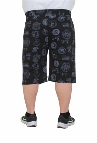 Erkek Büyük Beden PHL. PLN.Şort 24643 SIYAH