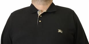 Erkek Büyük Beden Polo Yaka Sweat Brb 24400 SIYAH