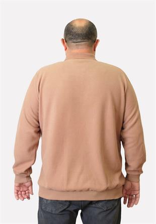 Erkek Büyük Beden Polo Yaka Sweat Lcs.24401 S.KAHVE