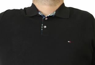 Erkek Büyük Beden Polo Yaka Sweat Tmy.24402 SIYAH