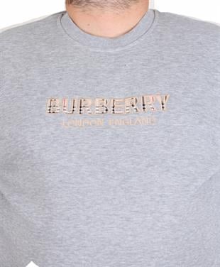 Erkek Büyük Beden Sıfır Yaka 3ip Sweat BRB 24201 GRI MELANJ