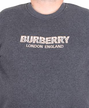 Erkek Büyük Beden Sıfır Yaka 3ip Sweat BRB 24201 ANTRASİT MELANJ