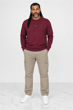 Erkek Büyük Beden Sıfır Yaka 3ip Sweat Tmmy 24204 MURDUM
