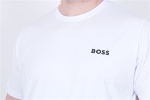 Erkek Büyük Beden Sıfır Yaka Tişört BSS 26103 BEYAZ