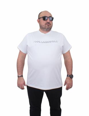 Tişört Bisiklet Yaka KLG 24112 BEYAZ