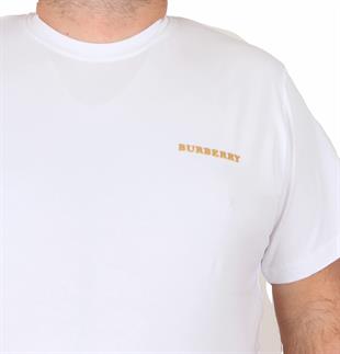 Büyük Beden Sıfır Yaka Tişört Brbry 25100 BEYAZ