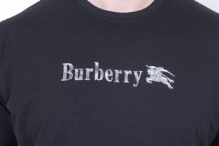 Erkek Büyük Beden Sıfır Yaka Tişört Brbr 26111 SIYAH