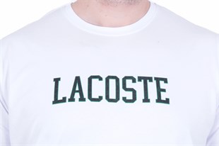 Erkek Büyük Beden Sıfır Yaka Tişört LCST 26118 BEYAZ