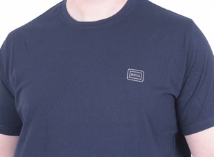 Erkek Büyük Beden Sıfır Yaka Tişört BSS 26109 LACIVERT