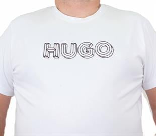 Tişört Bisiklet Yaka HGBS 24123 BEYAZ