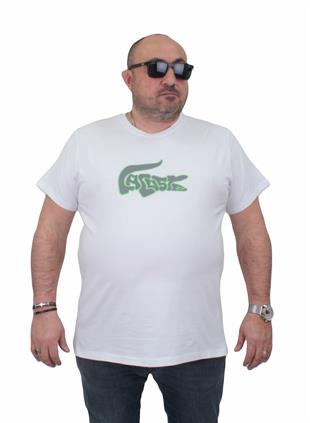 Tişört Bisiklet Yaka LCST 24119 BEYAZ