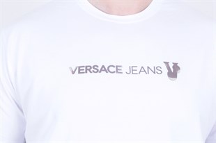 Erkek Büyük Beden Sıfır Yaka Tişört VRSC 26110 BEYAZ