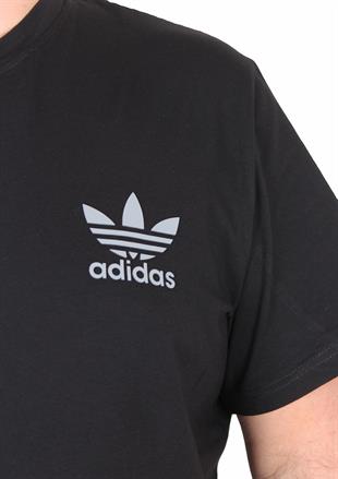 Erkek Büyük Beden Sıfır Yaka Tişört Adds 25109 SIYAH