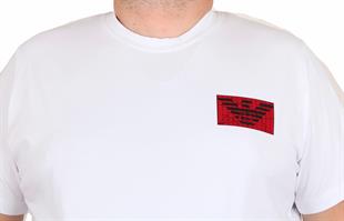 Erkek Büyük Beden Sıfır Yaka Tişört GA 25118 BEYAZ