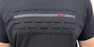 Erkek Büyük Beden Sıfır Yaka Tişört BSS 26113 SIYAH