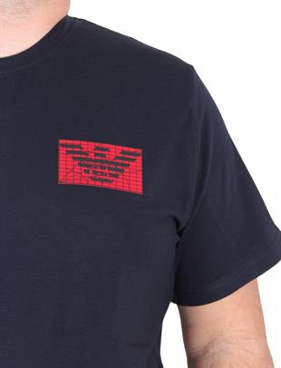 Erkek Büyük Beden Sıfır Yaka Tişört GA 25118 LACIVERT