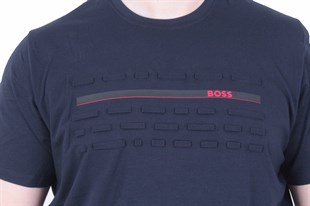 Erkek Büyük Beden Sıfır Yaka Tişört BSS 26113 LACIVERT