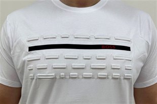 Erkek Büyük Beden Sıfır Yaka Tişört BSS 26113 BEYAZ