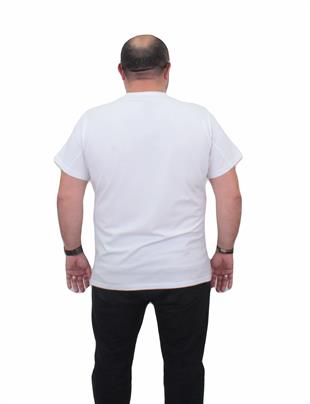 Tişört Bisiklet Yaka VRS 24124 BEYAZ