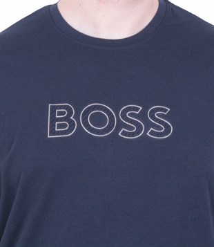 Erkek Büyük Beden Sıfır Yaka Tişört BSS 26115 LACIVERT