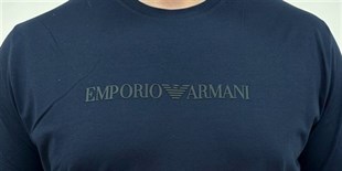 Erkek Büyük Beden Sıfır Yaka Tişört EA 26119 LACIVERT