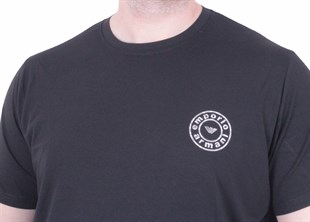 Erkek Büyük Beden Sıfır Yaka Tişört EA 26101 SIYAH