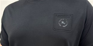 Erkek Büyük Beden Sıfır Yaka Tişört Brbr 26102 SIYAH