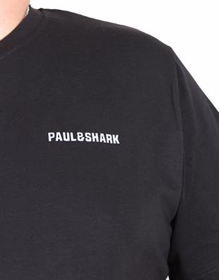 Erkek Büyük Beden Sıfır Yaka Tişört PShrk 25108 SIYAH